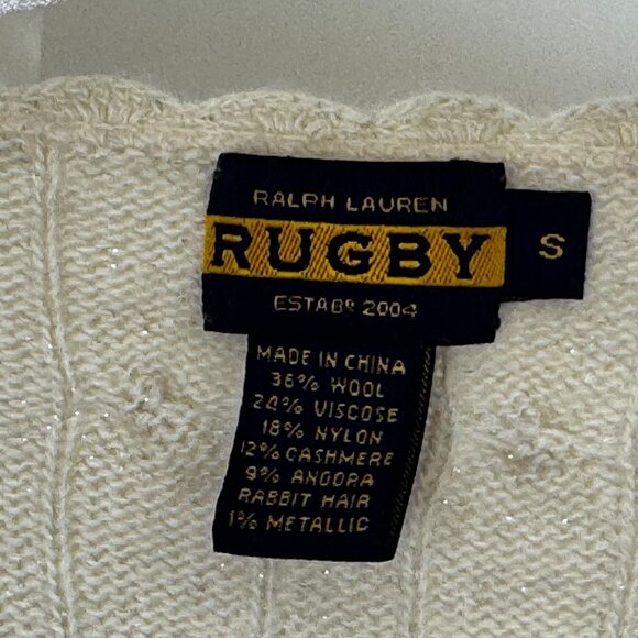 Ralph Lauren Rugby Women’s Sweater, Wool/Cashmere Blend, Size S - Picture 3 of 4